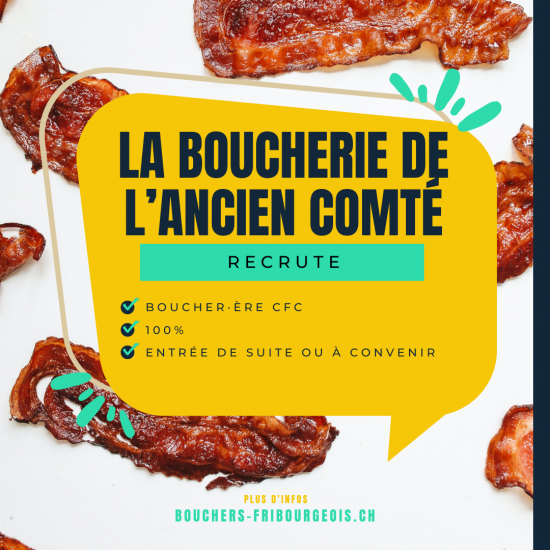 Image La boucherie de l'Ancien Comté recrute un·e boucher·ère