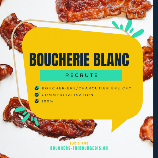 Image LA BOUCHERIE BLANC EST À LA RECHERCHE D'UN·E BOUCHER·ÈRE À 100%